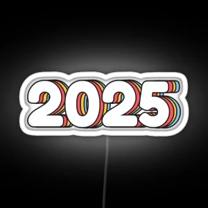 Happy New Year 2025 RGB Neon Sign