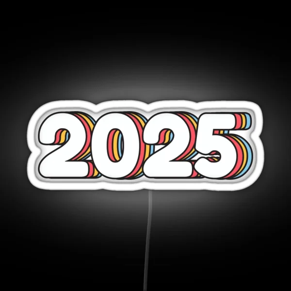 Happy New Year 2025 RGB Neon Sign