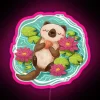 Radiant Happy Otter Illuminates Your Space with Vibrant Colorful LED Light