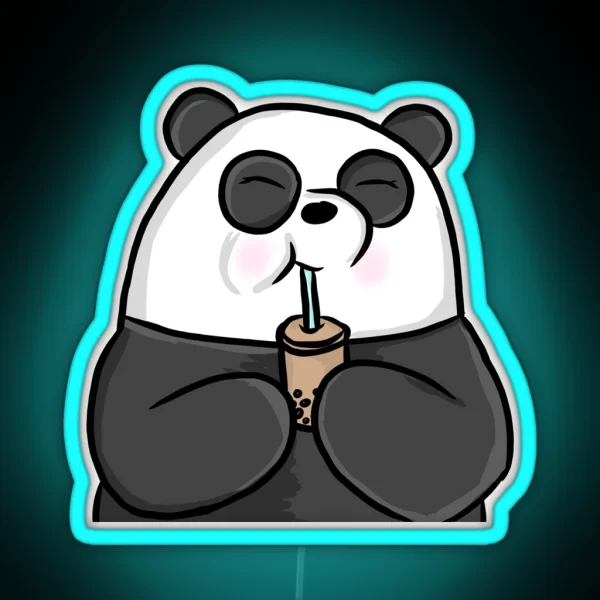 Happy Panda RGB Neon Sign