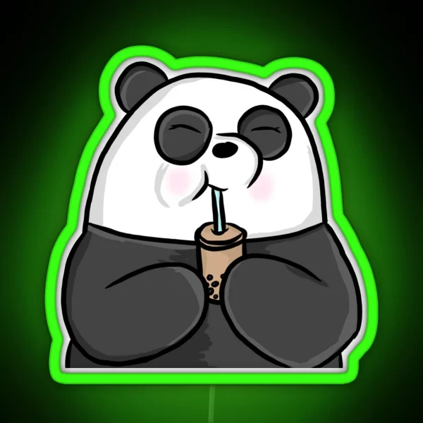 Happy Panda RGB Neon Sign