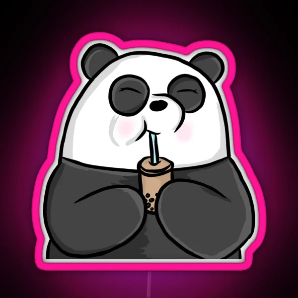 Happy Panda RGB Neon Sign