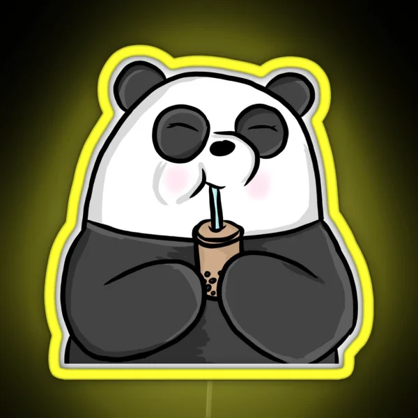 Happy Panda RGB Neon Sign