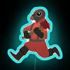 Vibrant Team Fortress 2 inspired happy gaming neon decoration sign