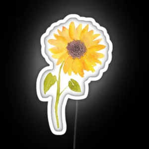 Happy Sunflower RGB Neon Sign