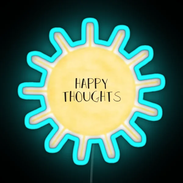 Happy Thoughts RGB Neon Sign