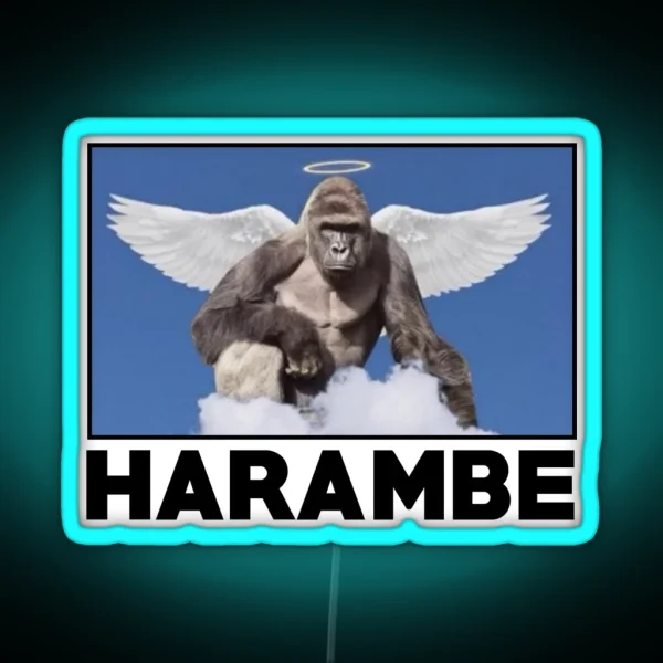 HARAMBE RGB Neon Sign