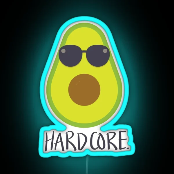 HARDCORE AVOCADO Led RGB Neon Sign