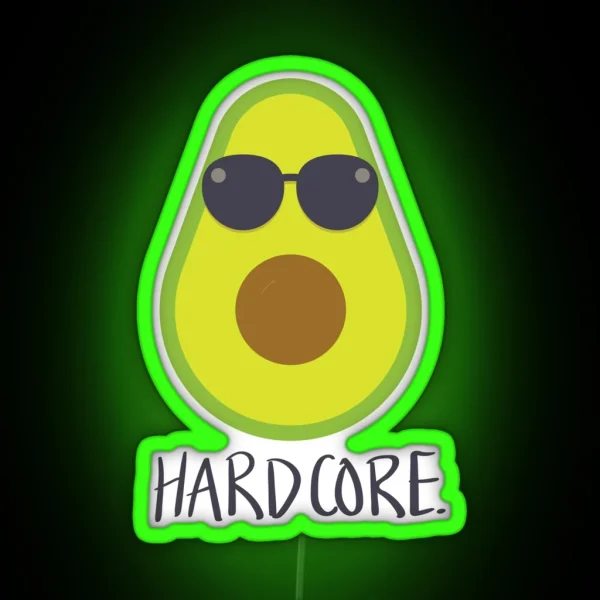 HARDCORE AVOCADO Led RGB Neon Sign