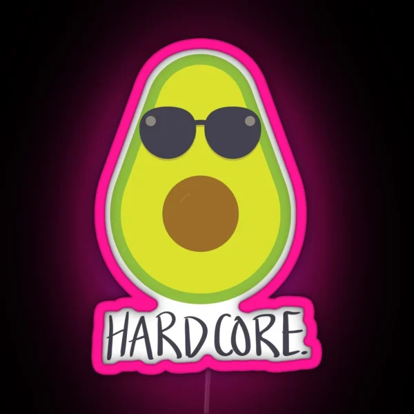 HARDCORE AVOCADO Led RGB Neon Sign