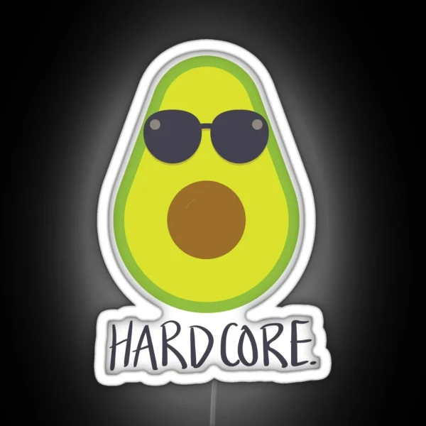 HARDCORE AVOCADO Led RGB Neon Sign