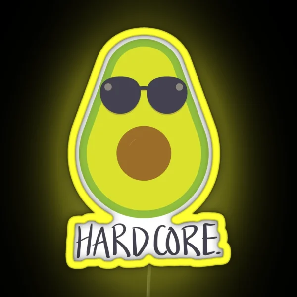 HARDCORE AVOCADO Led RGB Neon Sign