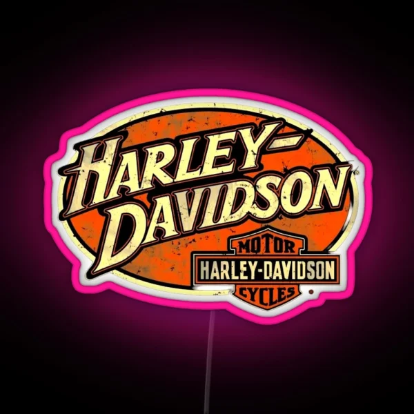 Harley Davidson RGB Neon Sign