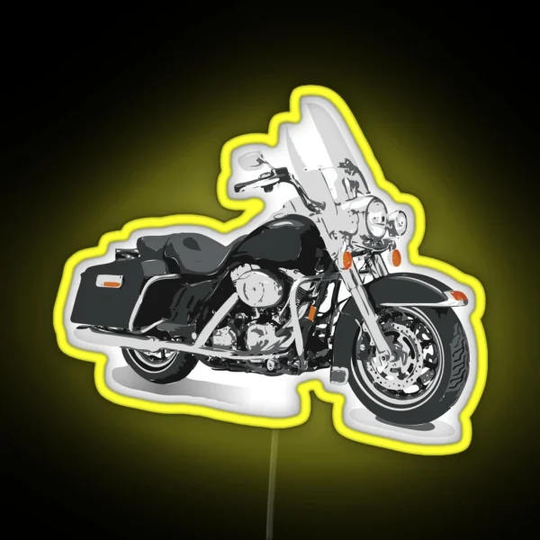 Harley Davidson Style Bike RGB Neon Sign