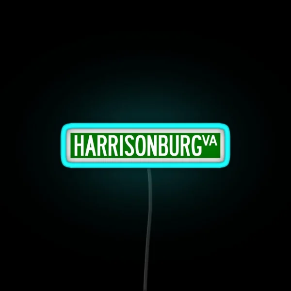 Harrisonburg RGB Neon Sign