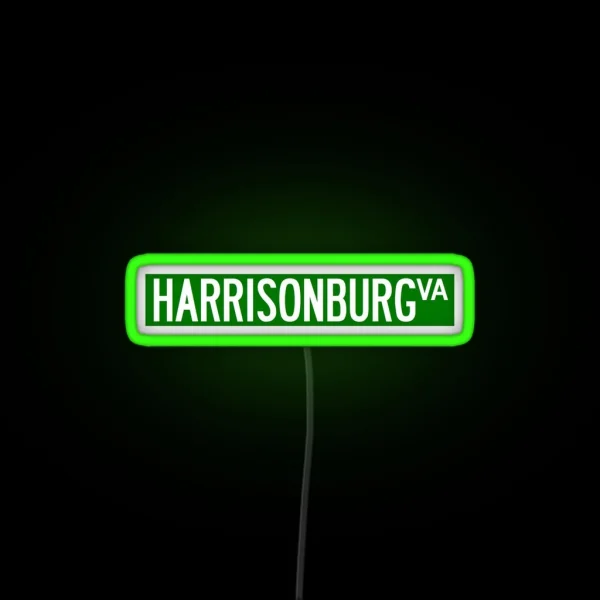Harrisonburg RGB Neon Sign