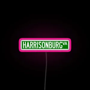 Harrisonburg RGB Neon Sign