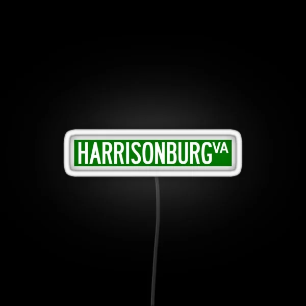 Harrisonburg RGB Neon Sign