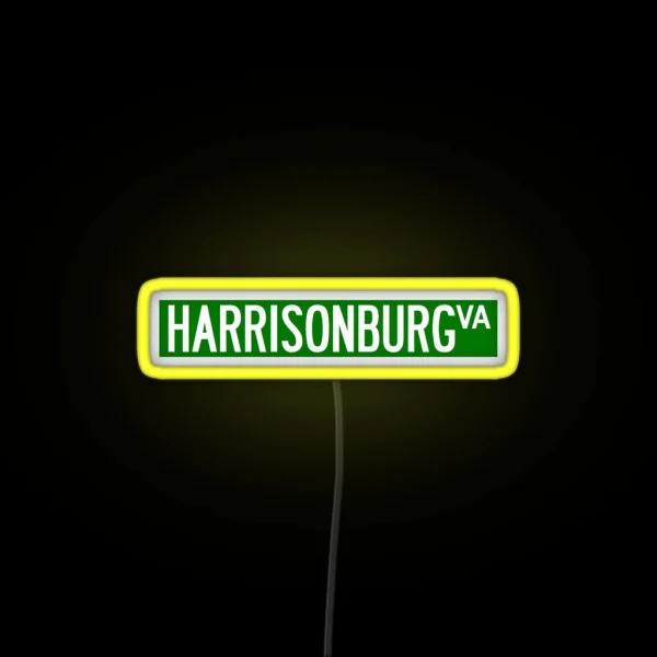 Harrisonburg RGB Neon Sign