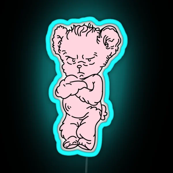 Harry Grumpy Bear RGB Neon Sign