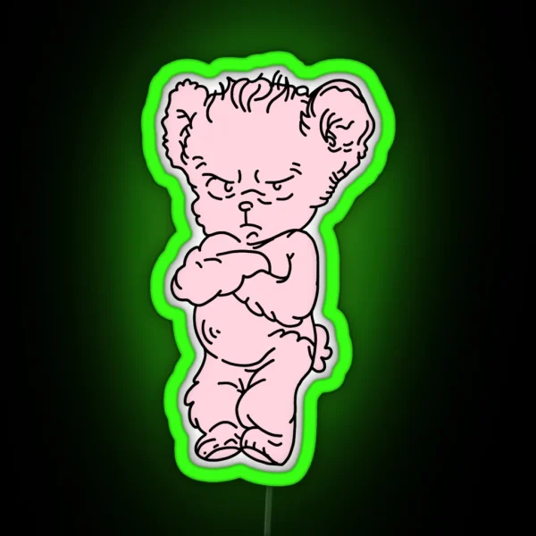 Harry Grumpy Bear RGB Neon Sign