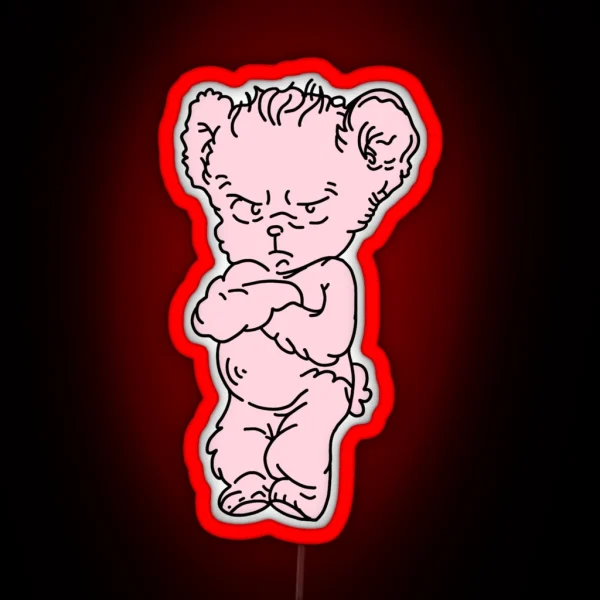 Harry Grumpy Bear RGB Neon Sign
