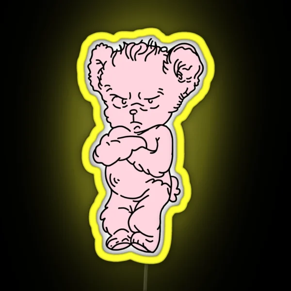 Harry Grumpy Bear RGB Neon Sign