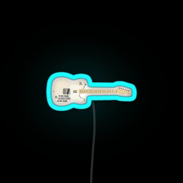 Harry S Guitar RGB Neon Sign