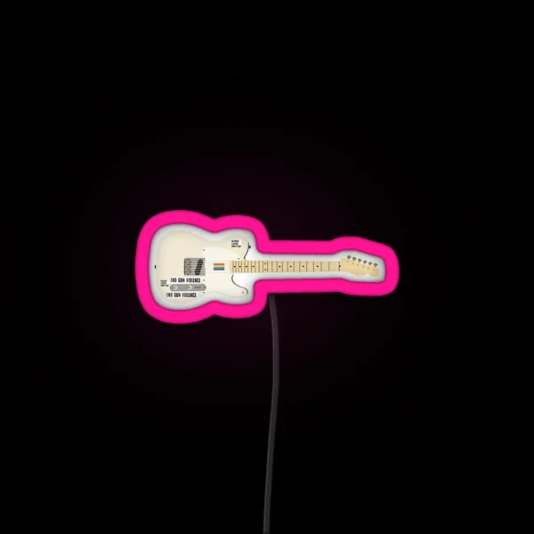 Harry S Guitar RGB Neon Sign