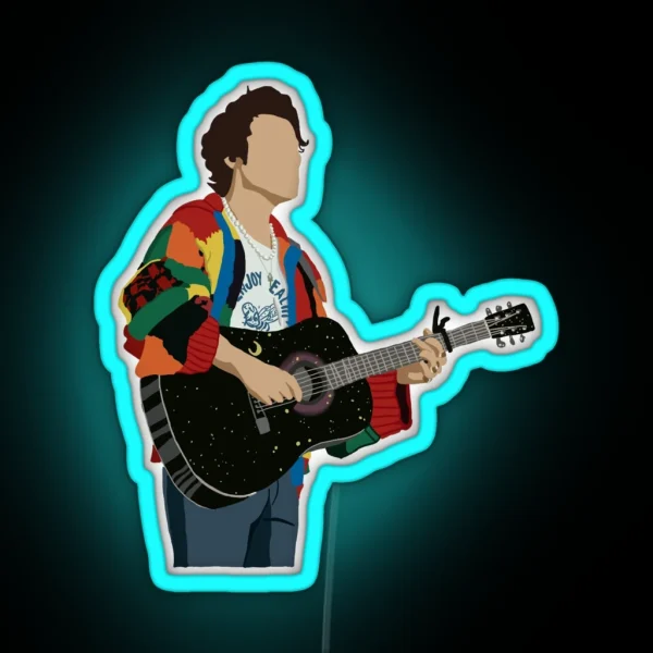 Harry Styles Cardigan RGB Neon Sign