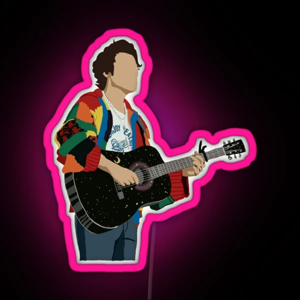 Harry Styles Cardigan RGB Neon Sign