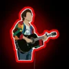 Vintage inspired Harry Styles cardigan neon sign in colorful RGB.