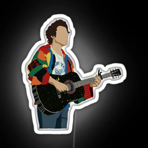 Harry Styles Cardigan RGB Neon Sign