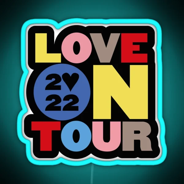 Harry Styles Love On Tour 2022 Logo RGB Neon Sign