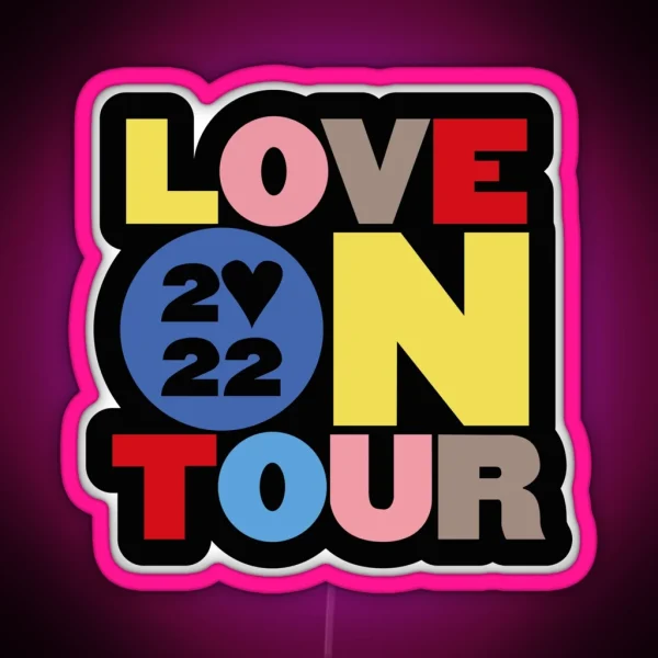 Harry Styles Love On Tour 2022 Logo RGB Neon Sign