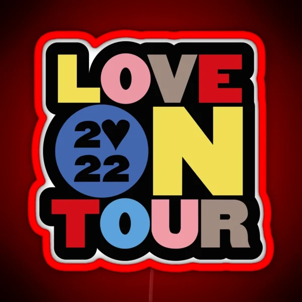 Harry Styles Love On Tour 2022 Logo RGB Neon Sign