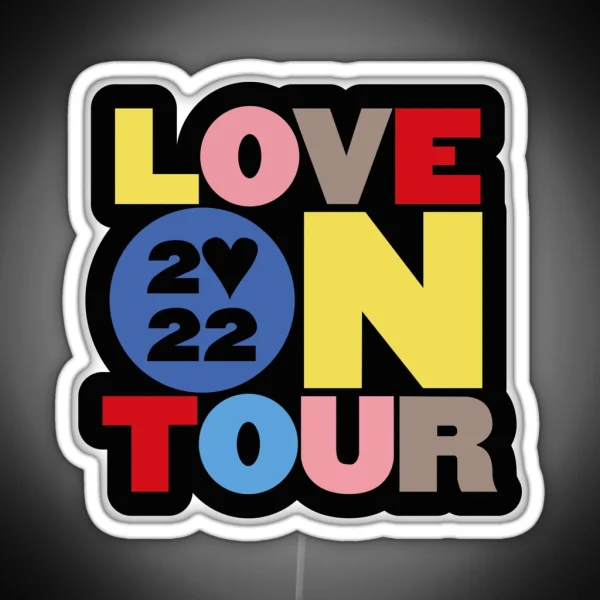 Harry Styles Love On Tour 2022 Logo RGB Neon Sign