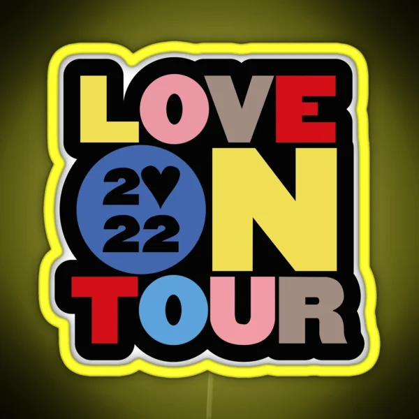 Harry Styles Love On Tour 2022 Logo RGB Neon Sign