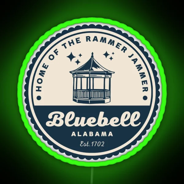 Hart Of Dixie Bluebell Town Logo V1 RGB Neon Sign