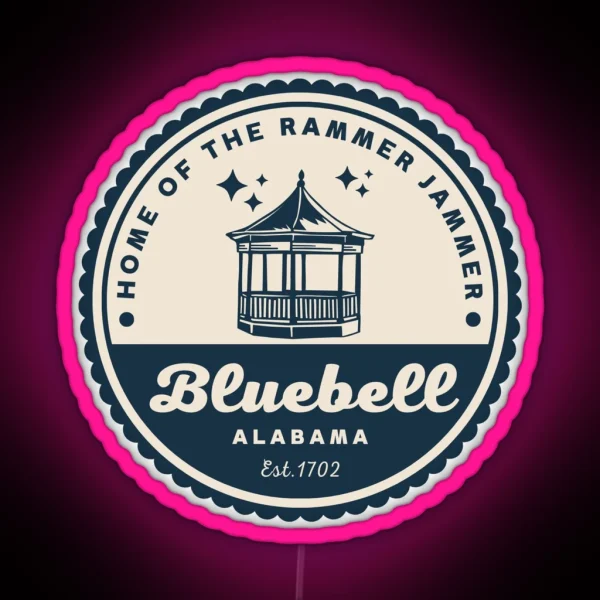 Hart Of Dixie Bluebell Town Logo V1 RGB Neon Sign