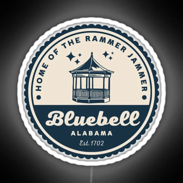Hart Of Dixie Bluebell Town Logo V1 RGB Neon Sign