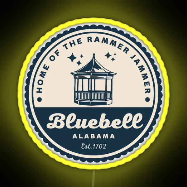 Hart Of Dixie Bluebell Town Logo V1 RGB Neon Sign