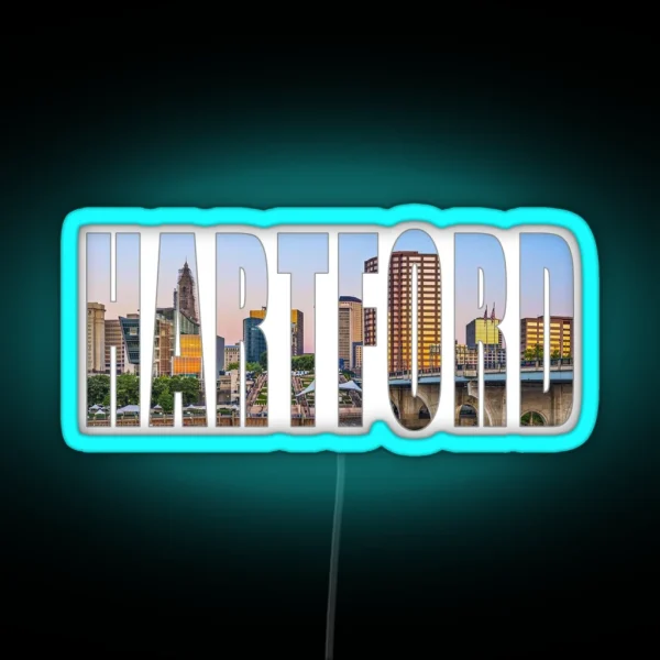 Hartford Connecticut RGB Neon Sign