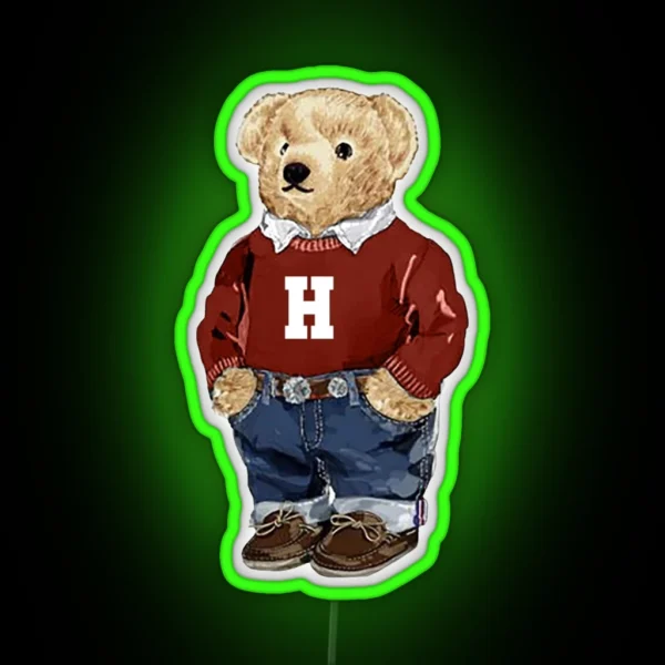 Harvard University Bear Led RGB Neon Sign