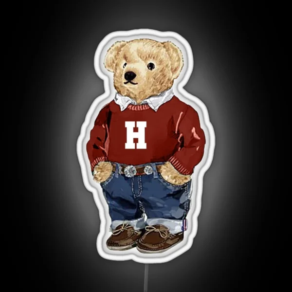 Harvard University Bear Led RGB Neon Sign