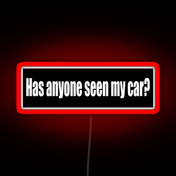Has Anyone Seen My Car Bumper Led RGB Neon Sign