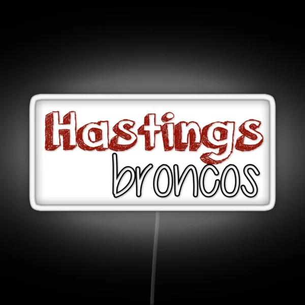 Hastings Broncos RGB Neon Sign