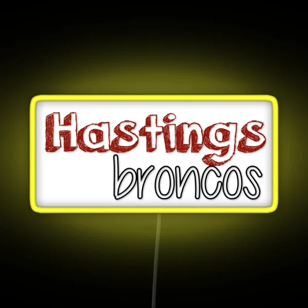 Hastings Broncos RGB Neon Sign