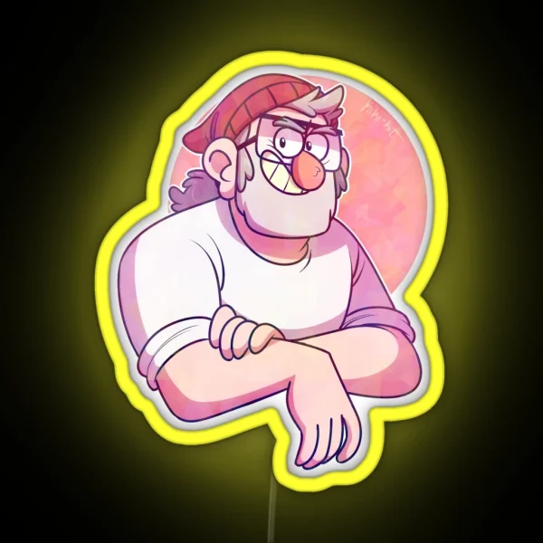 Hat Hair RGB Neon Sign
