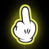 RGB Neon Sign with Haters Gonna Hate Bold Quote Message
